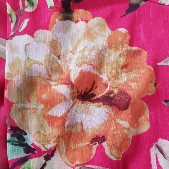 Adrianna Papell Floral Chiffon Maxi Halter Dress - Picture 7 of 10